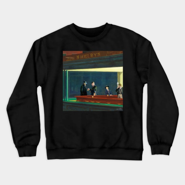 Peaky Nihgthawks Crewneck Sweatshirt by norro